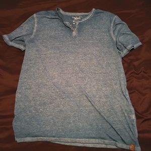 2 Lucky Brand Henley Blue and Red